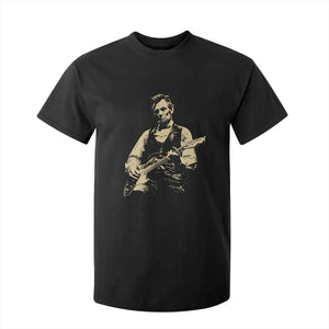 Vintage Rockin Abe Abraham Lincoln Playing Electric Guitar T Shirt For Kid Patriotic Music Rocker Mashup 4th of July Celebration TS02 Black Print Your Wear
