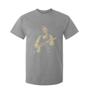 Vintage Rockin Abe Abraham Lincoln Playing Electric Guitar T Shirt For Kid Patriotic Music Rocker Mashup 4th of July Celebration TS02 Sport Gray Print Your Wear