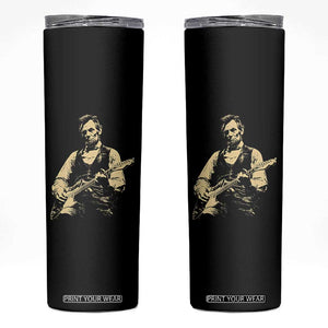 Vintage Rockin Abe Abraham Lincoln Playing Electric Guitar Skinny Tumbler Patriotic Music Rocker Mashup 4th of July Celebration TS02 Black Print Your Wear