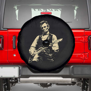 Vintage Rockin Abe Abraham Lincoln Playing Electric Guitar Spare Tire Cover Patriotic Music Rocker Mashup 4th of July Celebration TS02 Black Print Your Wear