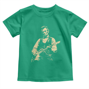 Vintage Rockin Abe Abraham Lincoln Playing Electric Guitar Toddler T Shirt Patriotic Music Rocker Mashup 4th of July Celebration TS02 Irish Green Print Your Wear