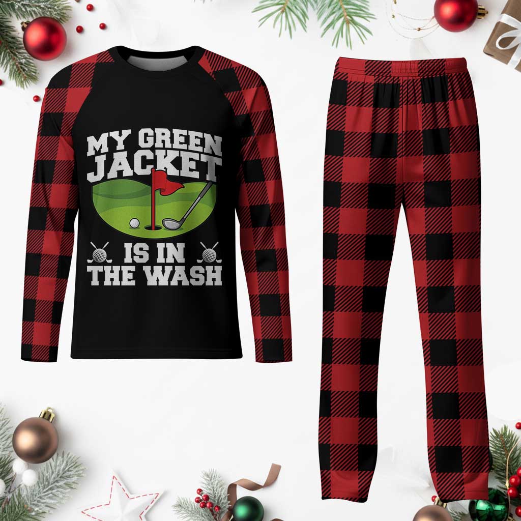 My Jacket Is In The Wash Funny Golfing Plaid Pajama Set Georgia Golf Humor Sarcastic Golfer TS02 Buffalo Plaid Print Your Wear