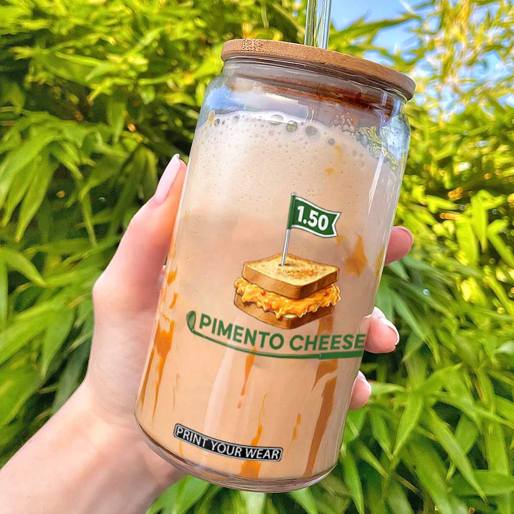 Legendary Pimento Cheese Sandwich Golf Snack Glass Can Funny Georgia Southern Golfing Traditions Fan Humor TS02 White Print Your Wear