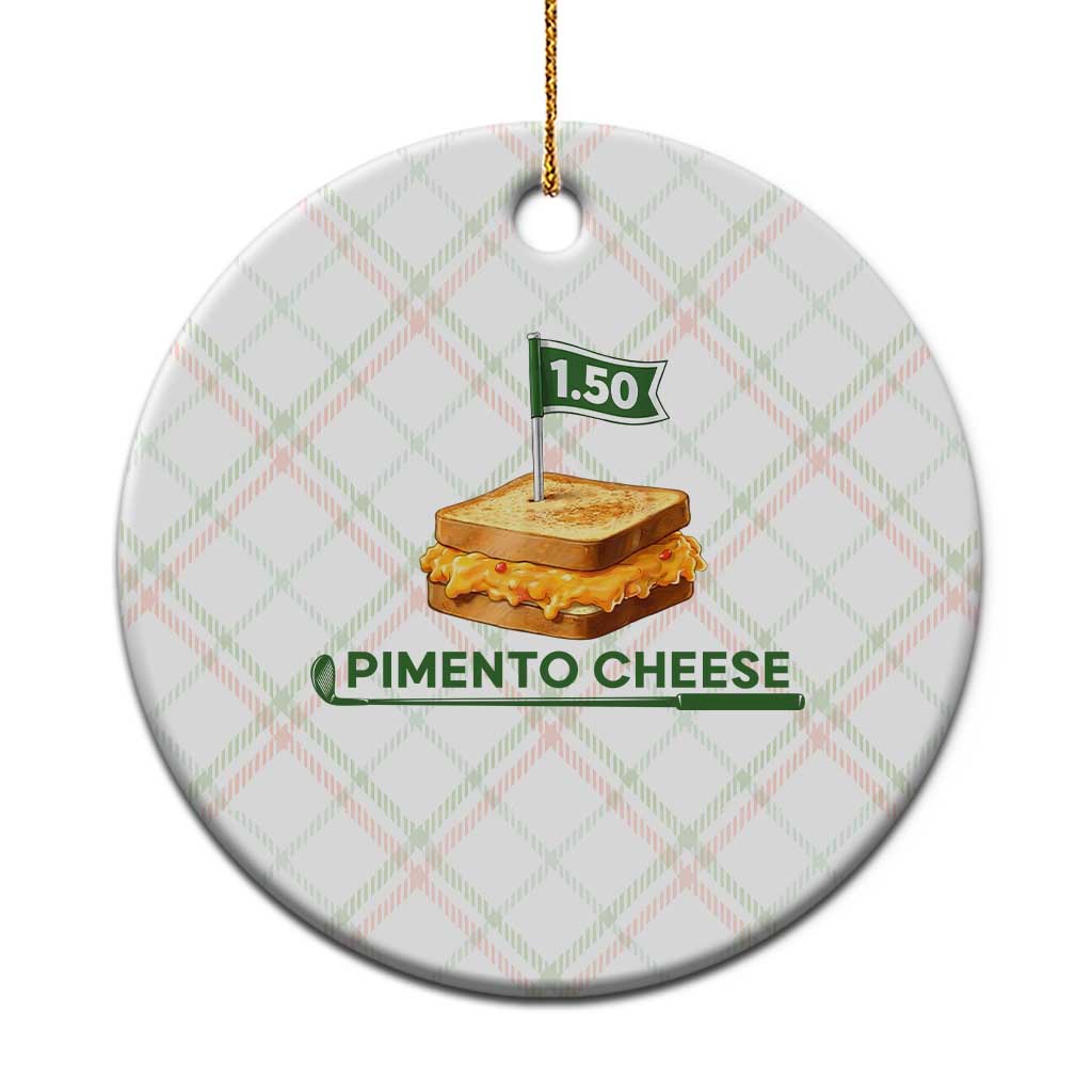 Legendary Pimento Cheese Sandwich Golf Snack Ceramic Ornament Funny Georgia Southern Golfing Traditions Fan Humor TS02 1pc Christmas Plaid Print Your Wear