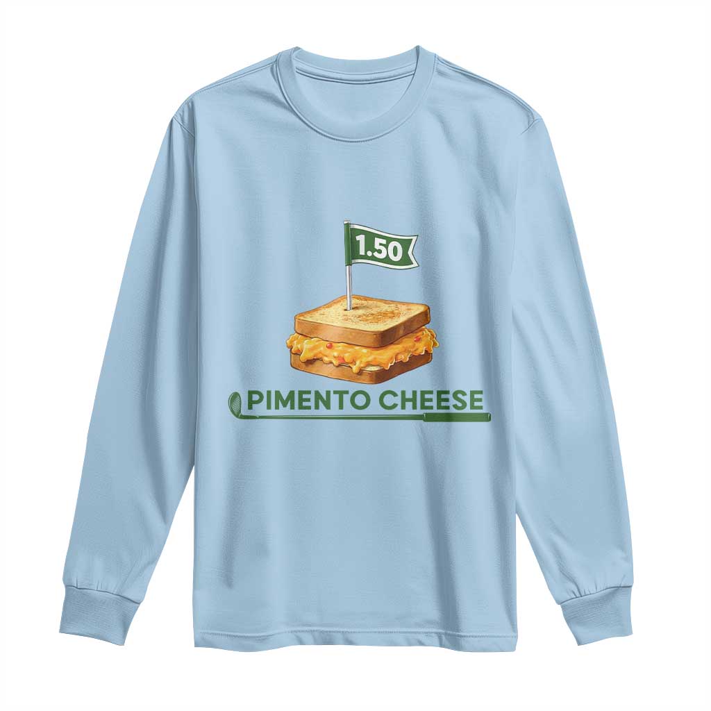 Legendary Pimento Cheese Sandwich Golf Snack Long Sleeve Shirt Funny Georgia Southern Golfing Traditions Fan Humor TS02 Light Blue Print Your Wear
