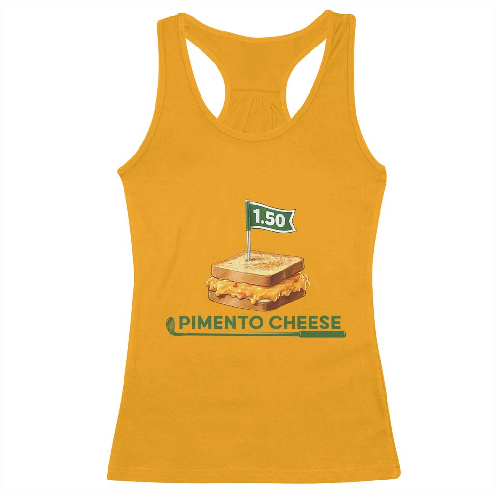 Legendary Pimento Cheese Sandwich Golf Snack Racerback Tank Top Funny Georgia Southern Golfing Traditions Fan Humor TS02 Gold Print Your Wear