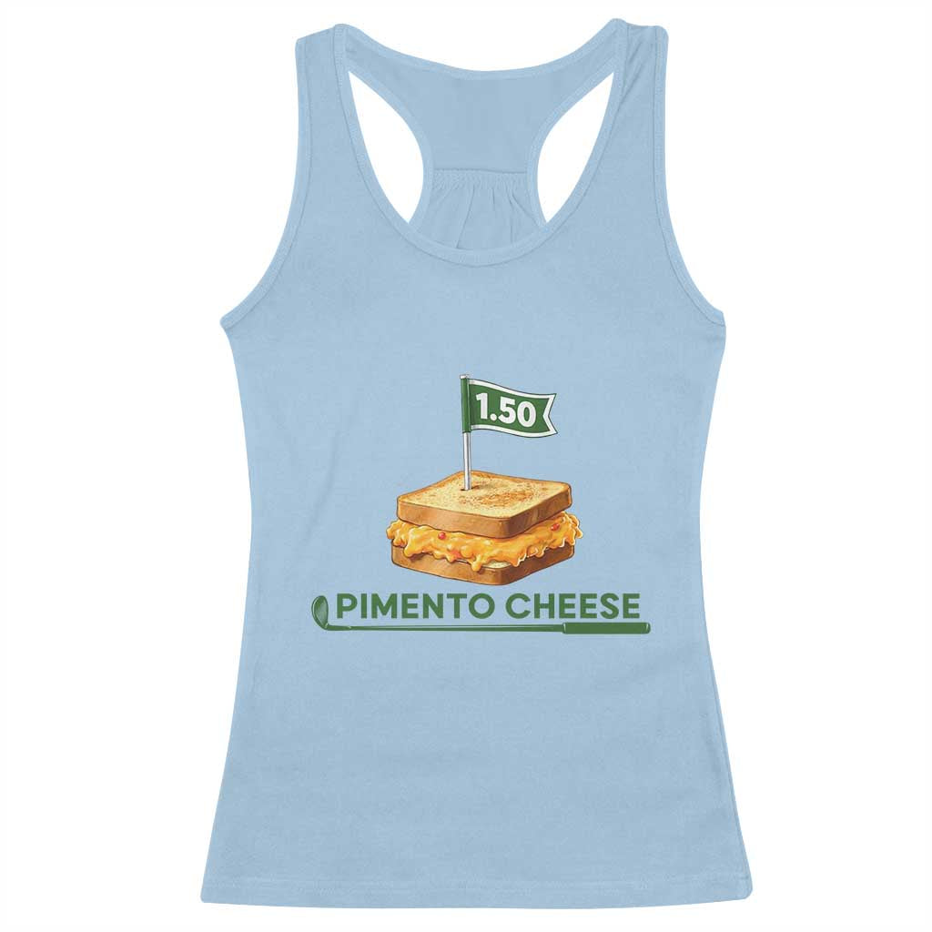 Legendary Pimento Cheese Sandwich Golf Snack Racerback Tank Top Funny Georgia Southern Golfing Traditions Fan Humor TS02 Light Blue Print Your Wear