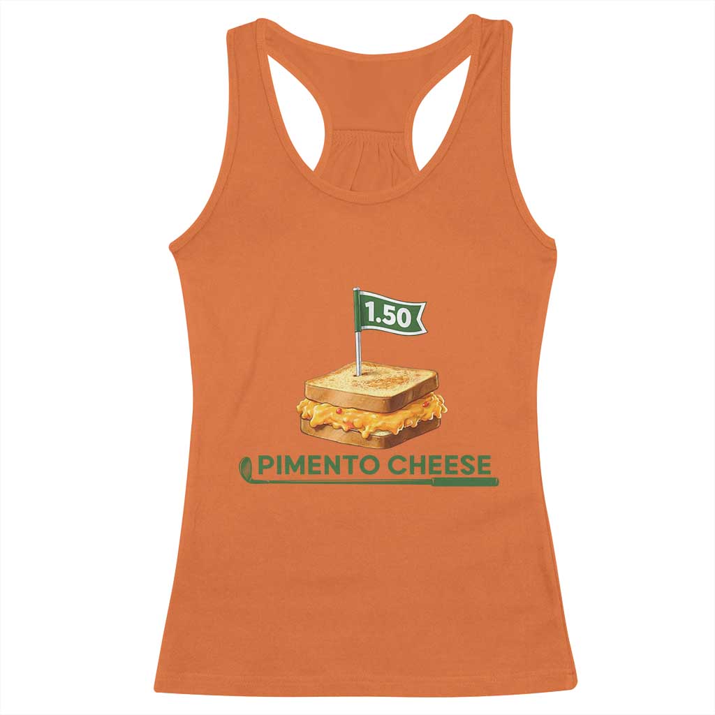 Legendary Pimento Cheese Sandwich Golf Snack Racerback Tank Top Funny Georgia Southern Golfing Traditions Fan Humor TS02 Orange Print Your Wear