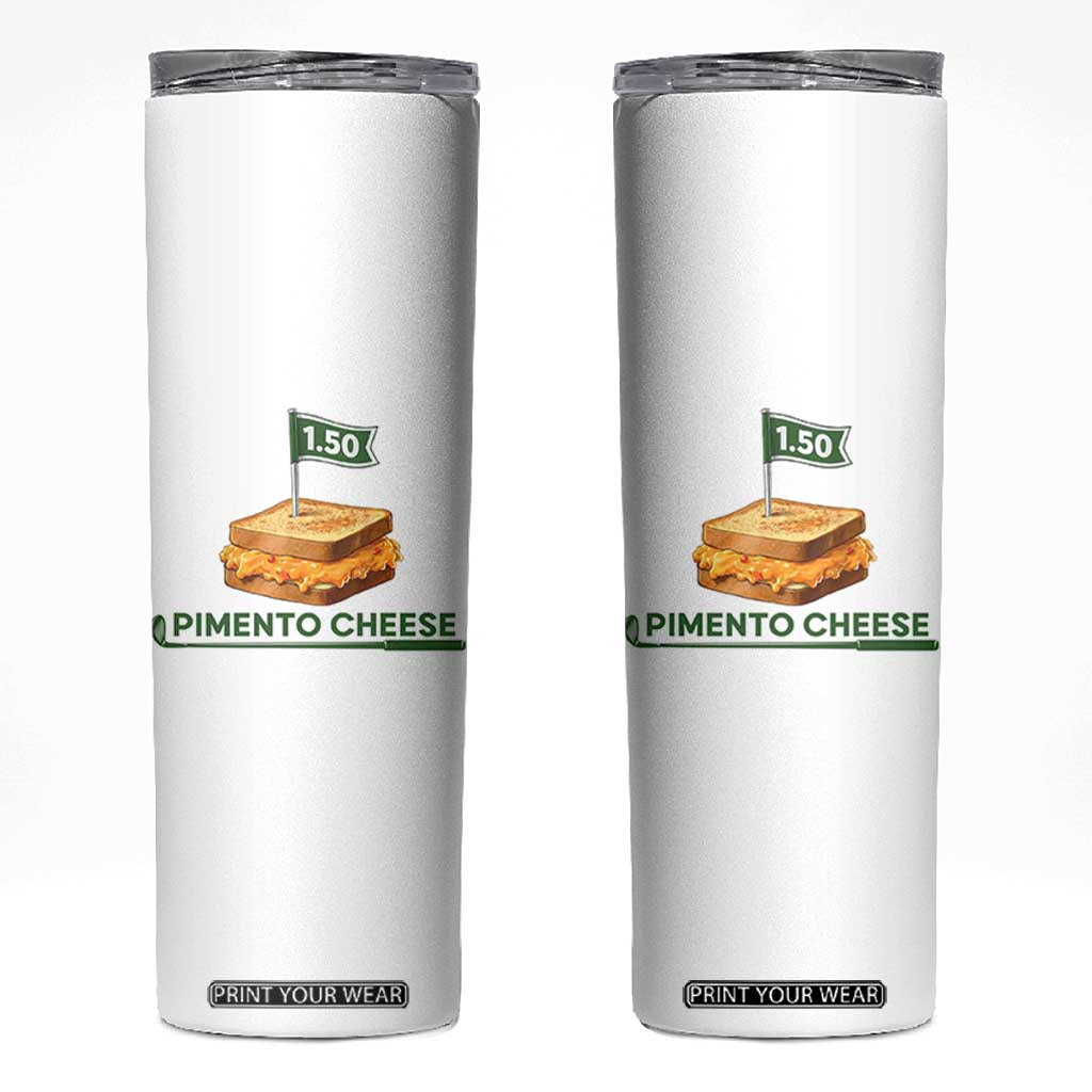 Legendary Pimento Cheese Sandwich Golf Snack Skinny Tumbler Funny Georgia Southern Golfing Traditions Fan Humor TS02 White Print Your Wear