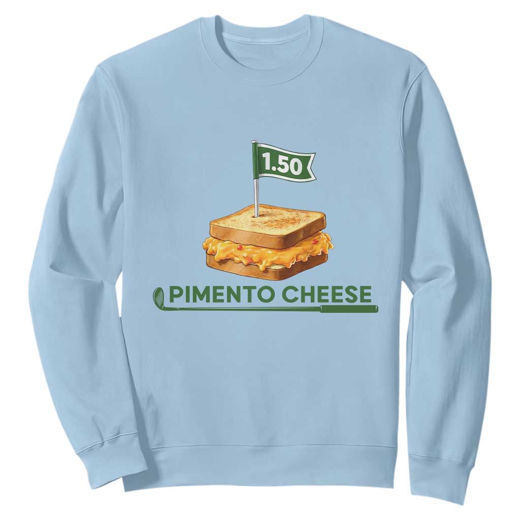 Legendary Pimento Cheese Sandwich Golf Snack Sweatshirt Funny Georgia Southern Golfing Traditions Fan Humor TS02 Light Blue Print Your Wear