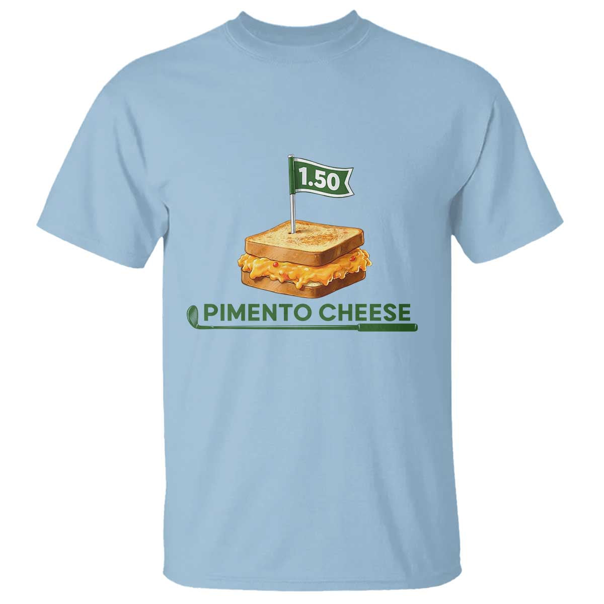 Legendary Pimento Cheese Sandwich Golf Snack T Shirt Funny Georgia Southern Golfing Traditions Fan Humor TS02 Light Blue Print Your Wear