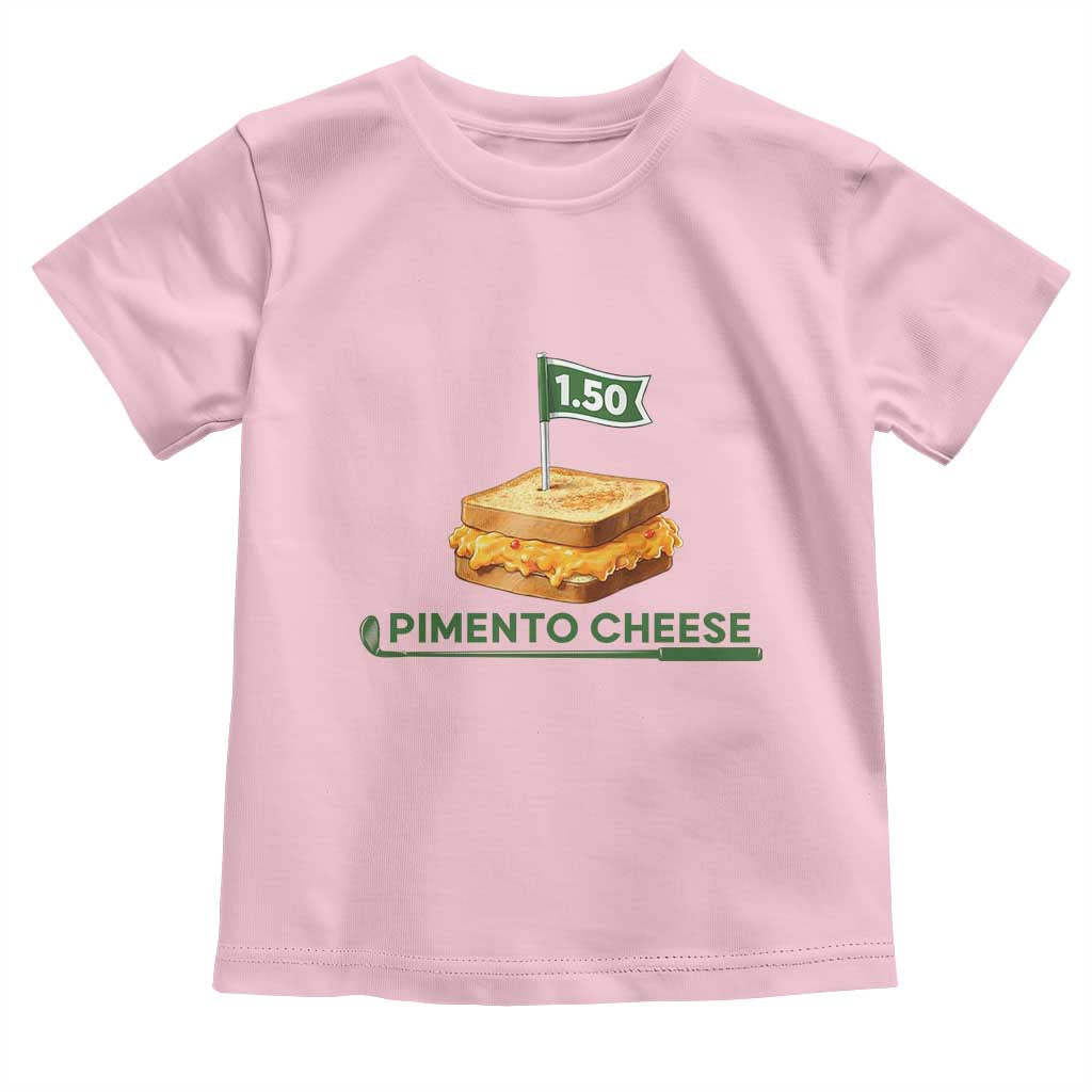 Legendary Pimento Cheese Sandwich Golf Snack Toddler T Shirt Funny Georgia Southern Golfing Traditions Fan Humor TS02 Light Pink Print Your Wear