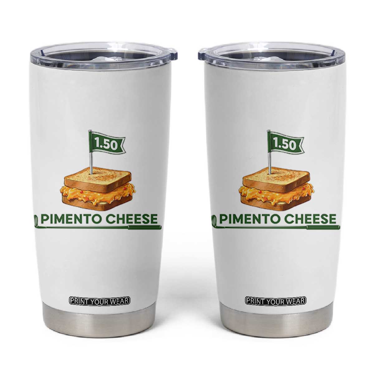 Legendary Pimento Cheese Sandwich Golf Snack Tumbler Cup Funny Georgia Southern Golfing Traditions Fan Humor TS02 White Print Your Wear