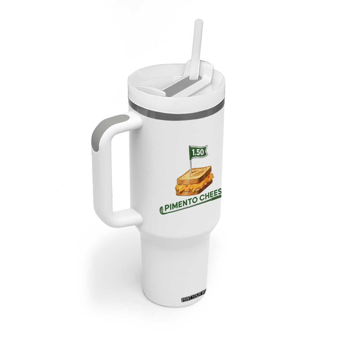 Legendary Pimento Cheese Sandwich Golf Snack Tumbler With Handle Funny Georgia Southern Golfing Traditions Fan Humor TS02 Print Your Wear