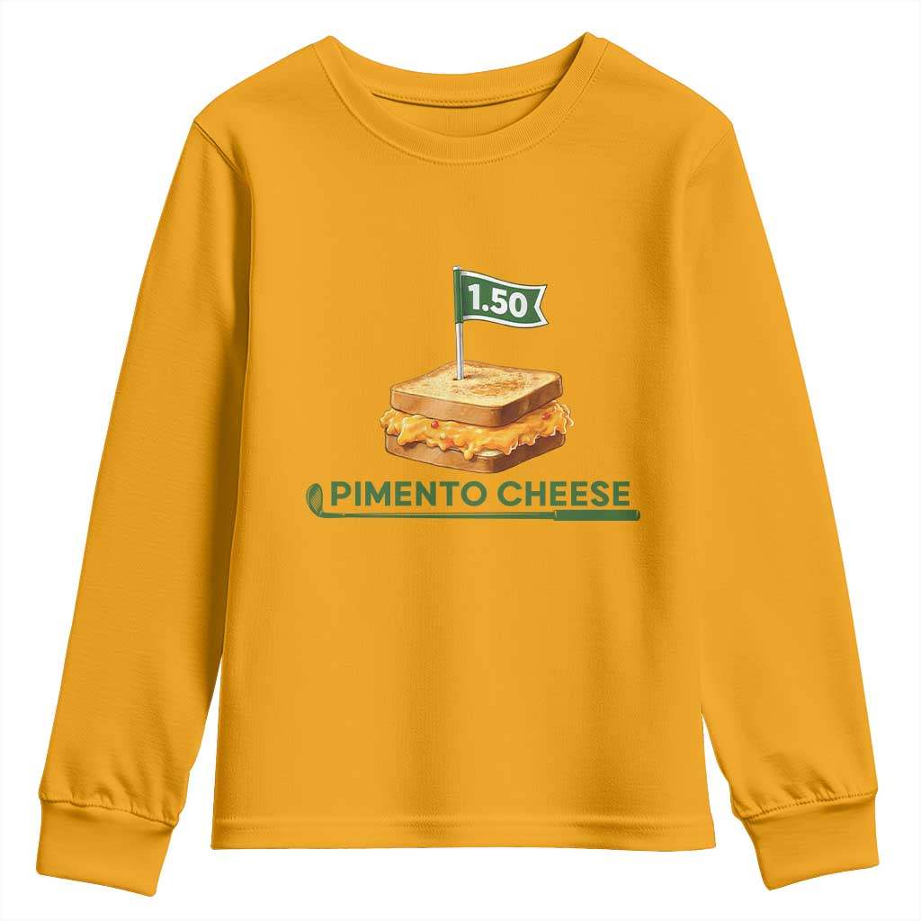 Legendary Pimento Cheese Sandwich Golf Snack Youth Sweatshirt Funny Georgia Southern Golfing Traditions Fan Humor TS02 Gold Print Your Wear