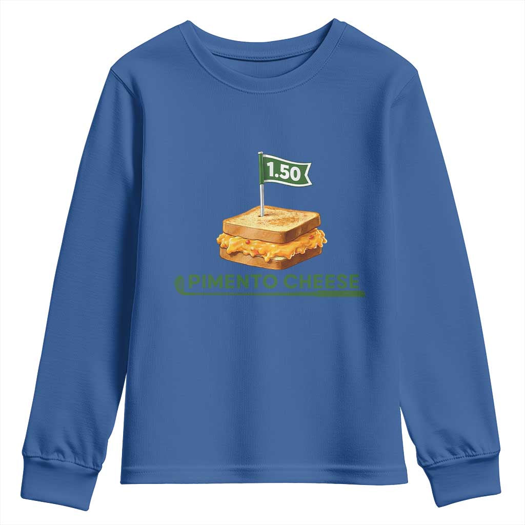 Legendary Pimento Cheese Sandwich Golf Snack Youth Sweatshirt Funny Georgia Southern Golfing Traditions Fan Humor TS02 Royal Blue Print Your Wear