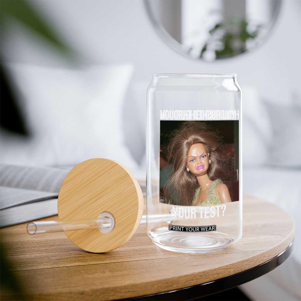 Funny Disheveled Doll Meme Testing Day Glass Can You Rushed Through Your Test Teacher Reaction Humor TS02 Print Your Wear