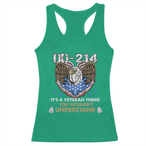 DD-214 Its A Veteran Thing You Wouldnt Understand Racerback Tank Top Patriotic American Eagle Military Pride Graphic TS02 Irish Green Print Your Wear