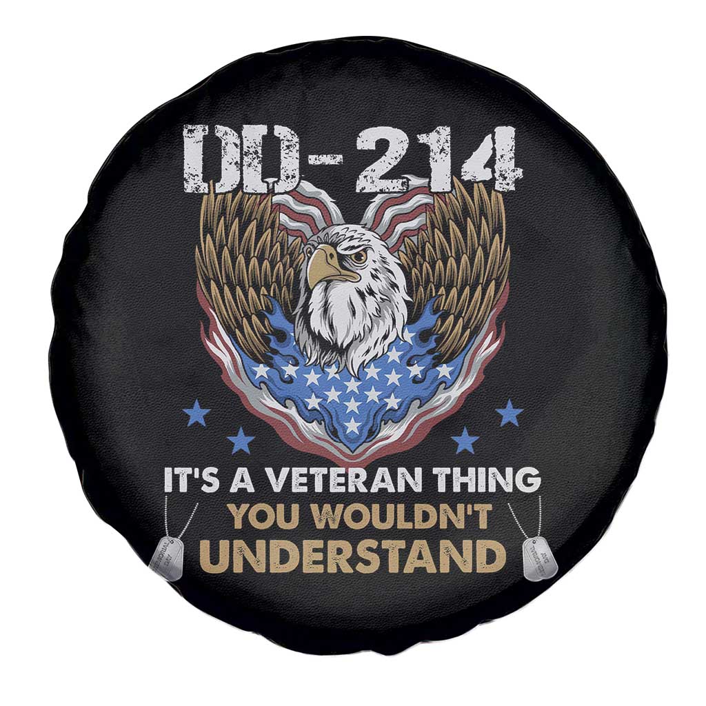 DD-214 Its A Veteran Thing You Wouldnt Understand Spare Tire Cover Patriotic American Eagle Military Pride Graphic TS02 Print Your Wear