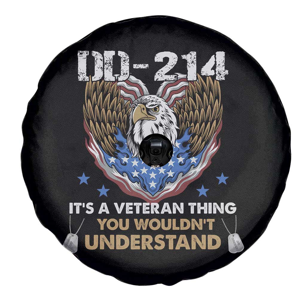 DD-214 Its A Veteran Thing You Wouldnt Understand Spare Tire Cover Patriotic American Eagle Military Pride Graphic TS02 Print Your Wear