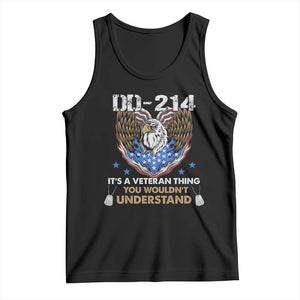 DD-214 Its A Veteran Thing You Wouldnt Understand Tank Top Patriotic American Eagle Military Pride Graphic TS02 Black Print Your Wear
