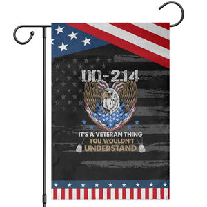 DD-214 Its A Veteran Thing You Wouldnt Understand Patriotic Garden Flag American Eagle Military Pride Graphic