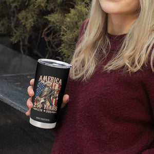 America 250 Years George Washington Rock Star Tumbler Cup Funny Electric Guitar Player Vintage American Flag 1776 to 2026 Semiquincentennial TS02 Print Your Wear
