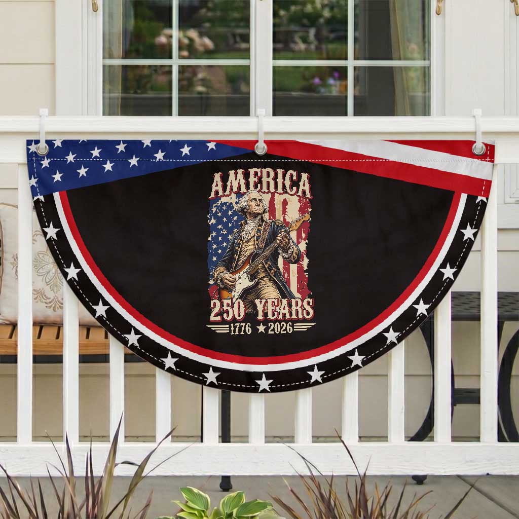 America 250 Years George Washington Rock Star Patriotic Fan Flag Funny Electric Guitar Player Vintage American Flag 1776 to 2026 Semiquincentennial