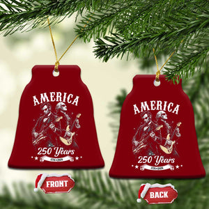 America 250 Years Abraham Lincoln and George Washington Rock Concert Ceramic Ornament Presidents Jamming Electric Guitars 1776 to 2026 Semiquincentennial TS02 Print Your Wear