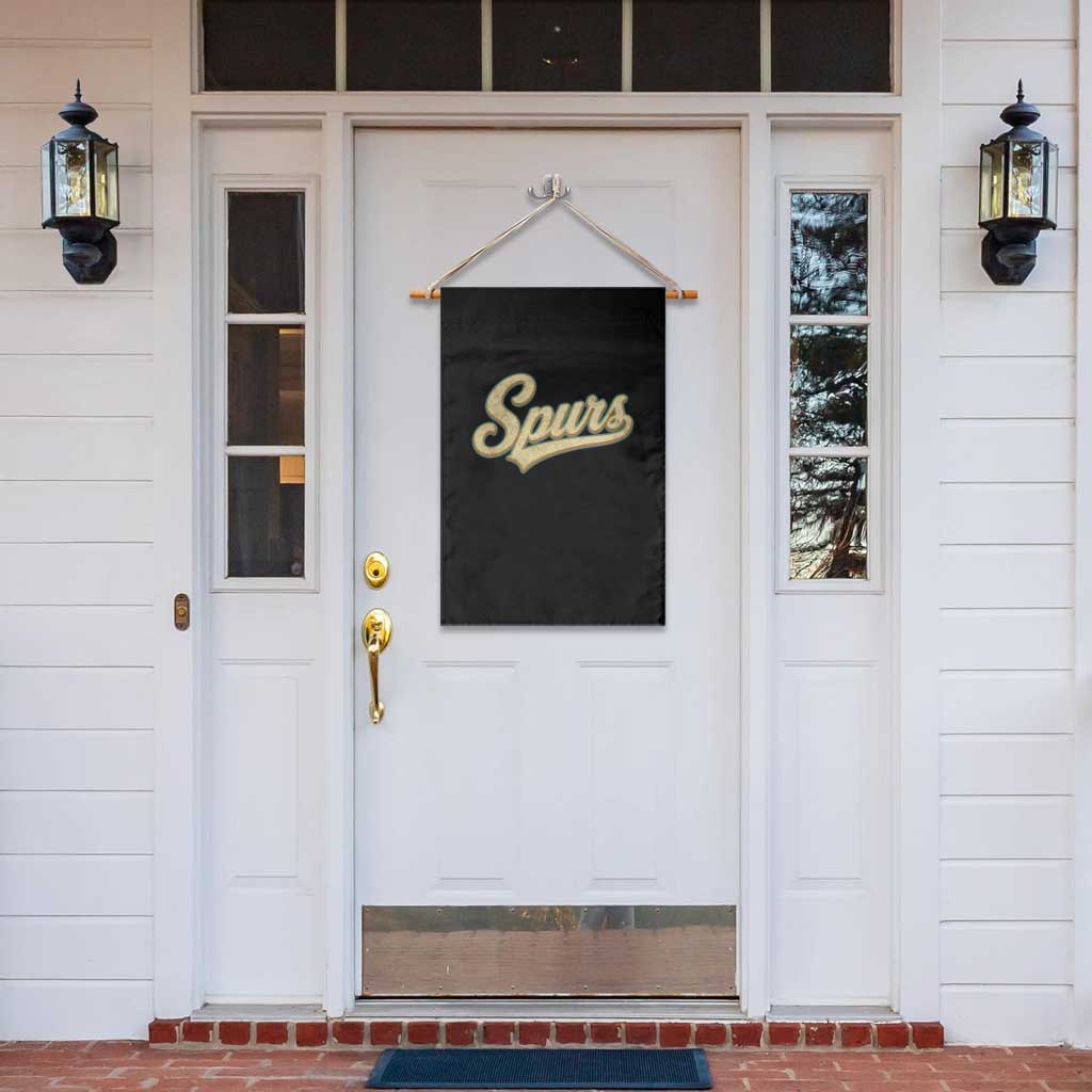 Vintage Spurs Name Script Garden Flag for Sports Fan TS02 Print Your Wear