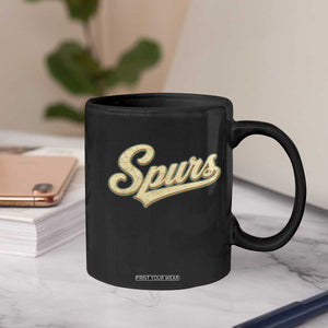 Vintage Spurs Name Script Coffee Mug for Sports Fan TS02 Print Your Wear