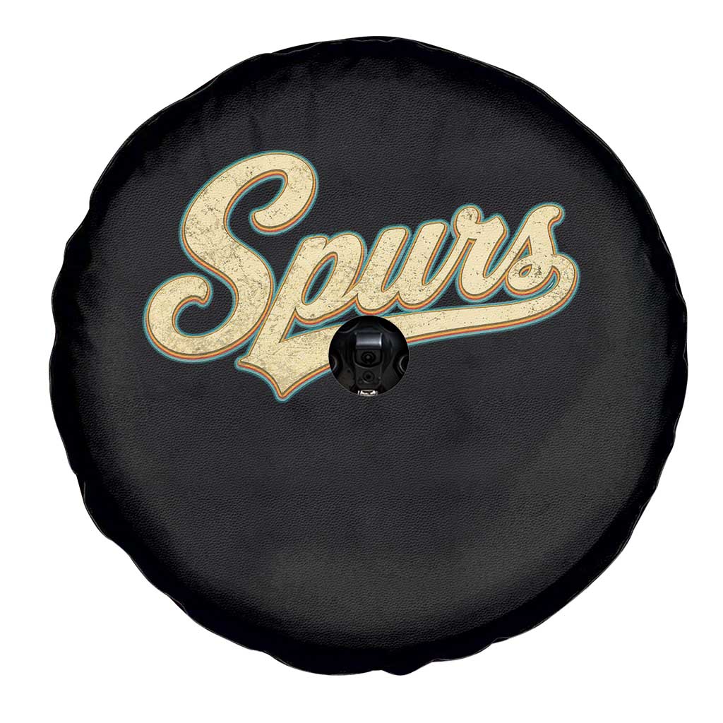 Vintage Spurs Name Script Spare Tire Cover for Sports Fan TS02 Print Your Wear
