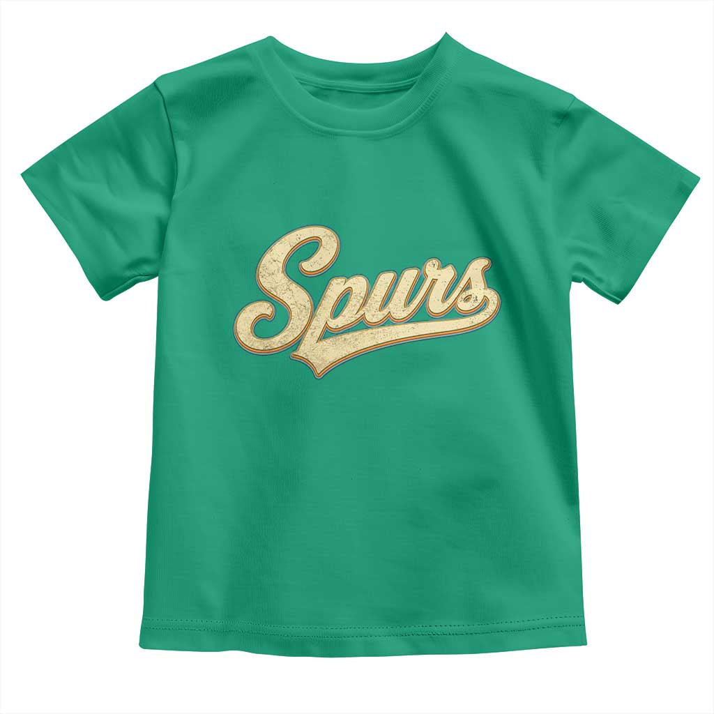 Vintage Spurs Name Script Toddler T Shirt for Sports Fan TS02 Irish Green Print Your Wear