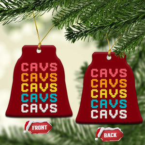 Retro Stacked Block Cavs Name Colorful Toy Brick Ceramic Ornament for Sports Fan TS02 Print Your Wear