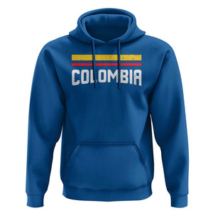 Colombia Hoodie COL Throwback Retro Vintage Colombian Flag TS02 Royal Blue Print Your Wear