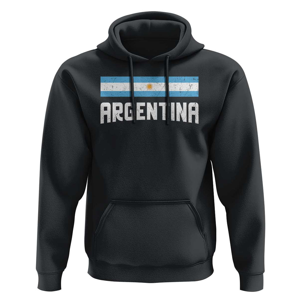 Argentina Hoodie ARG Throwback Retro Vintage Argentine Flag TS02 Black Print Your Wear
