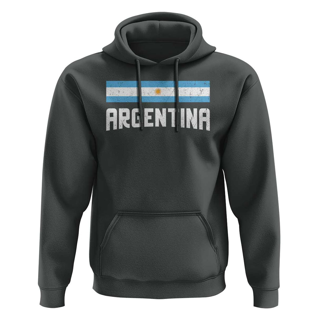 Argentina Hoodie ARG Throwback Retro Vintage Argentine Flag TS02 Dark Heather Print Your Wear
