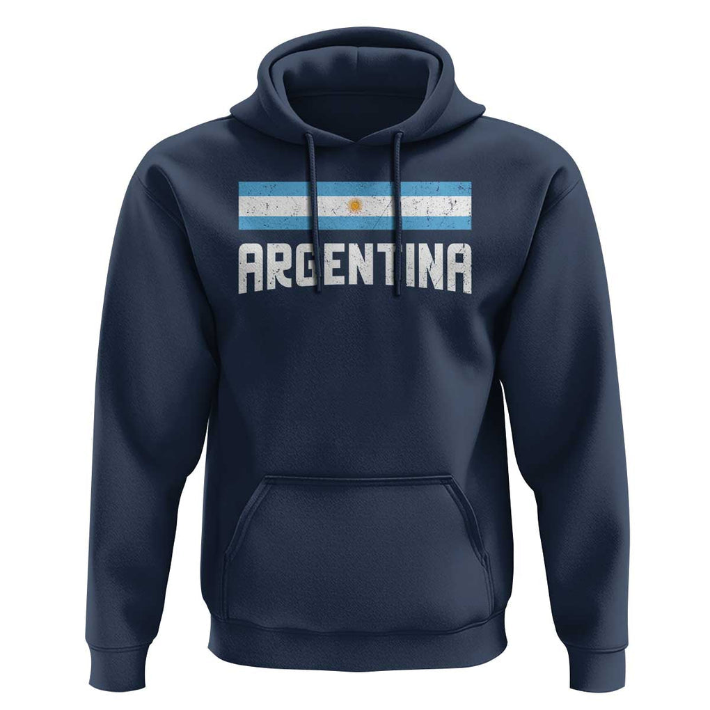 Argentina Hoodie ARG Throwback Retro Vintage Argentine Flag TS02 Navy Print Your Wear