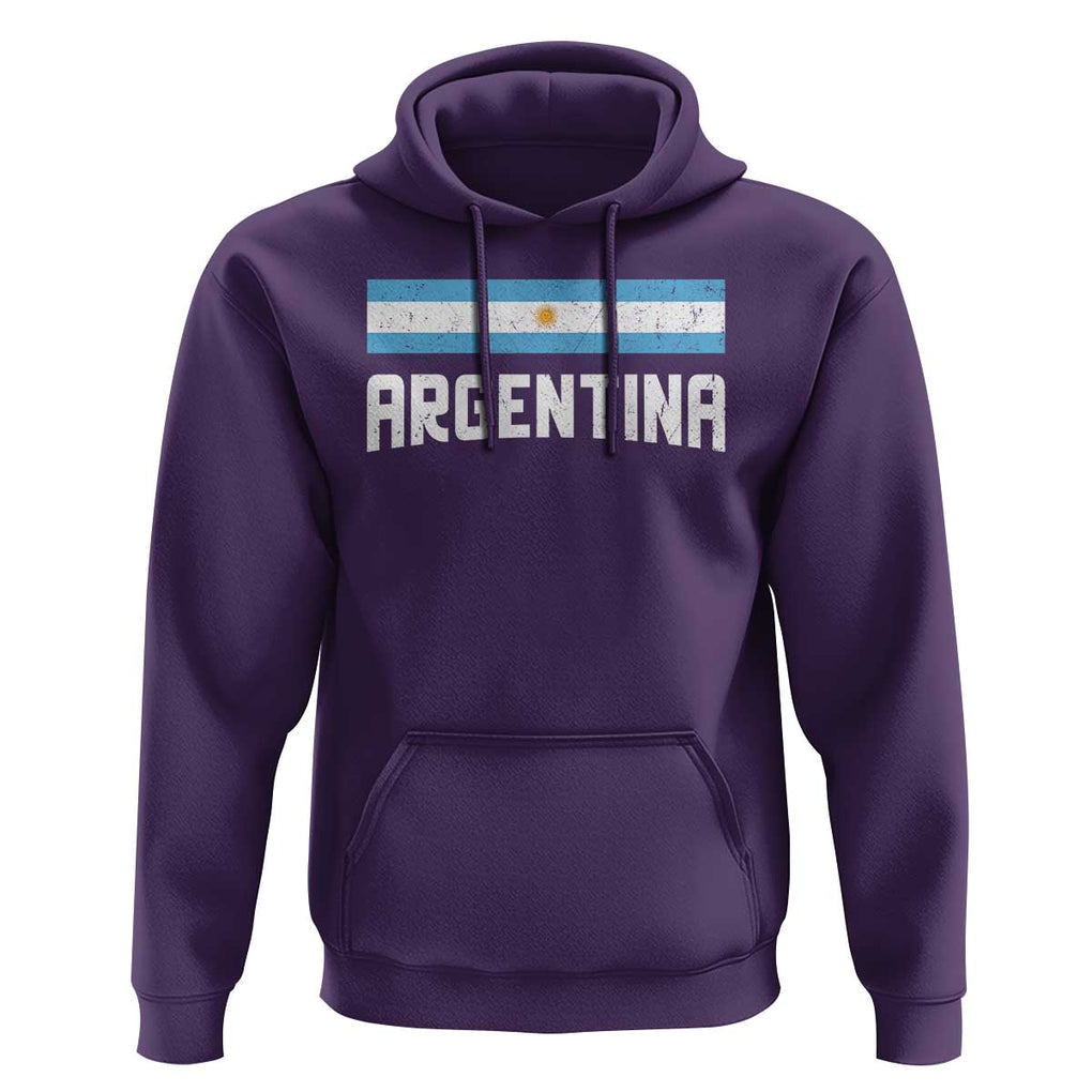 Argentina Hoodie ARG Throwback Retro Vintage Argentine Flag TS02 Purple Print Your Wear