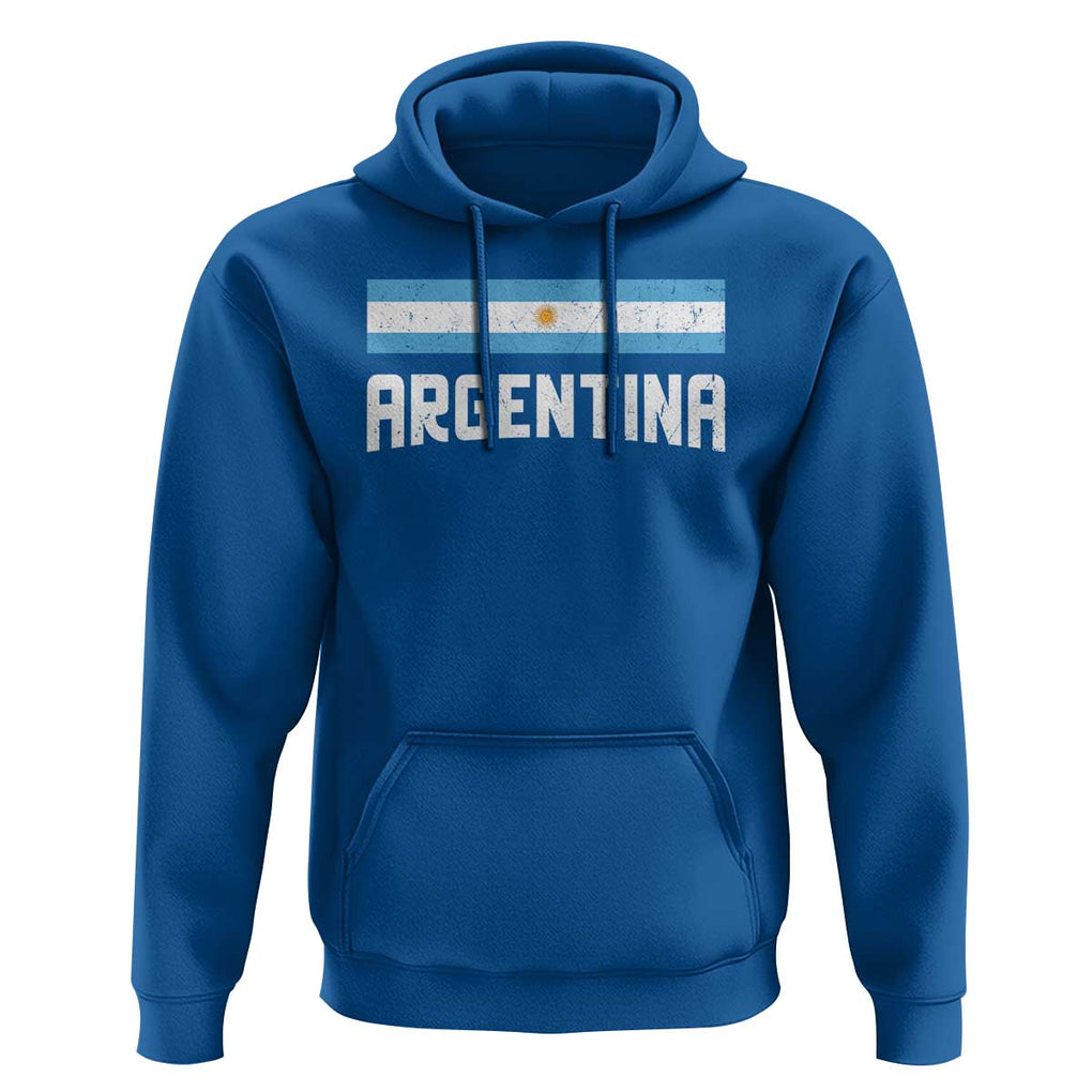 Argentina Hoodie ARG Throwback Retro Vintage Argentine Flag TS02 Royal Blue Print Your Wear