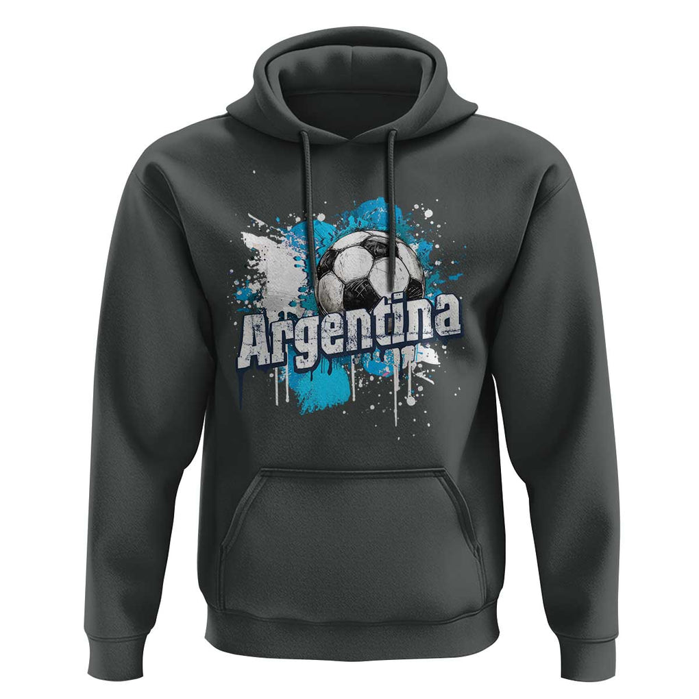 Argentina Football Hoodie Argentine Flag Ftbol Lover TS02 Dark Heather Print Your Wear