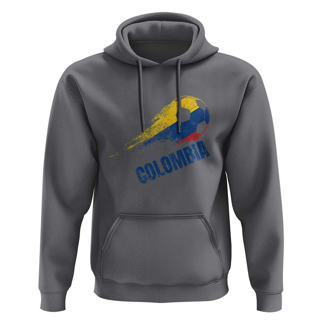 Colombia Football Hoodie Colombian Flag Futbol Soccer Lover TS02 Charcoal Print Your Wear