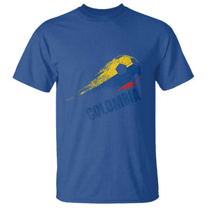 Colombia Football T Shirt Colombian Flag Futbol Soccer Lover TS02 Royal Blue Print Your Wear