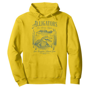 Alligators for Human Rights Hoodie Save Everglades Alcatraz TS02 Daisy Print Your Wear