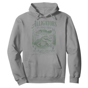 Alligators for Human Rights Hoodie Save Everglades Alcatraz TS02 Sport Gray Print Your Wear