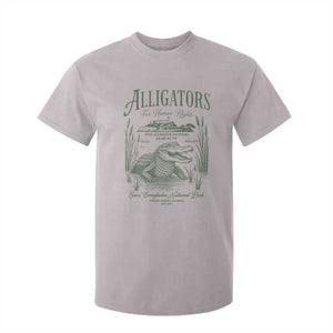 Alligators for Human Rights T Shirt For Kid Save Everglades Alcatraz TS02 Ice Gray Print Your Wear