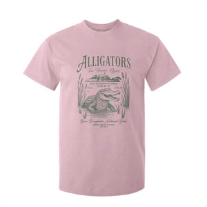 Alligators for Human Rights T Shirt For Kid Save Everglades Alcatraz TS02 Light Pink Print Your Wear