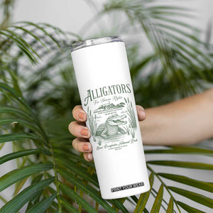 Alligators for Human Rights Skinny Tumbler Save Everglades Alcatraz TS02 Print Your Wear