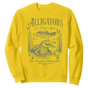 Alligators for Human Rights Sweatshirt Save Everglades Alcatraz TS02 Daisy Print Your Wear