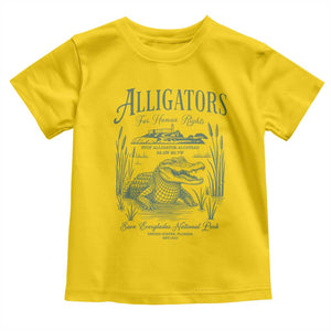 Alligators for Human Rights Toddler T Shirt Save Everglades Alcatraz TS02 Daisy Print Your Wear